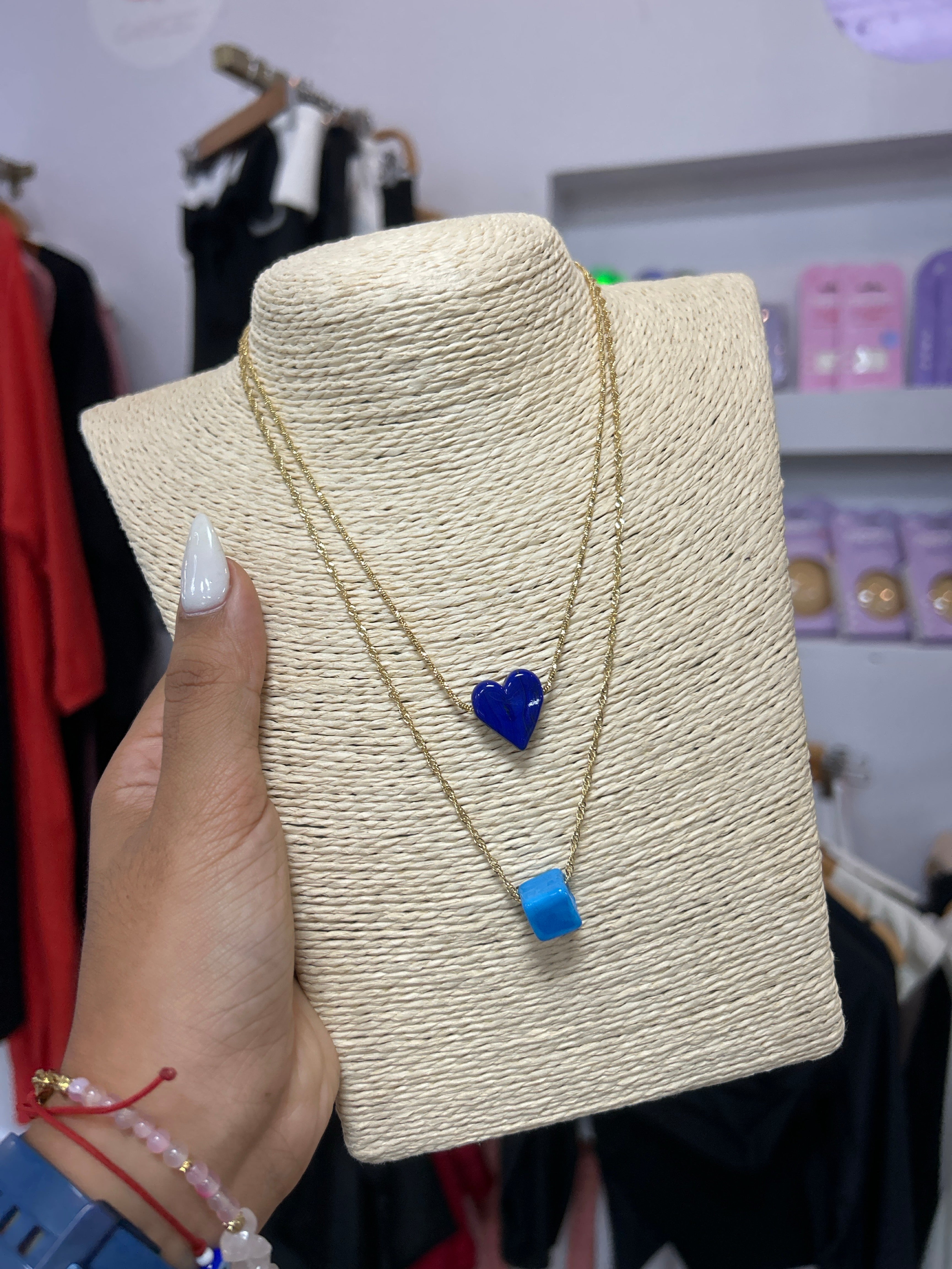 Collar Azul Morenos