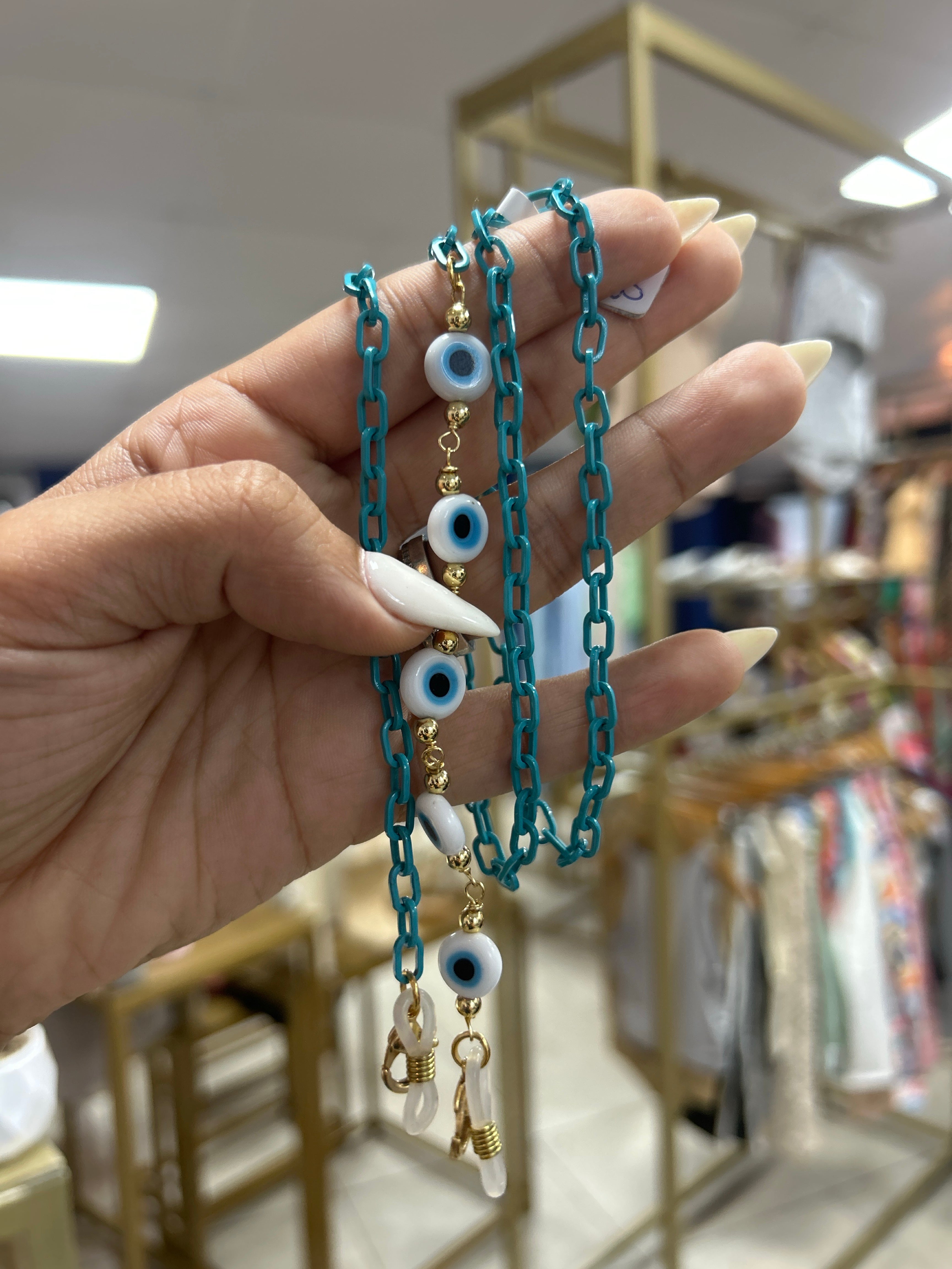 Porta Lentes Azul Ojo Turco