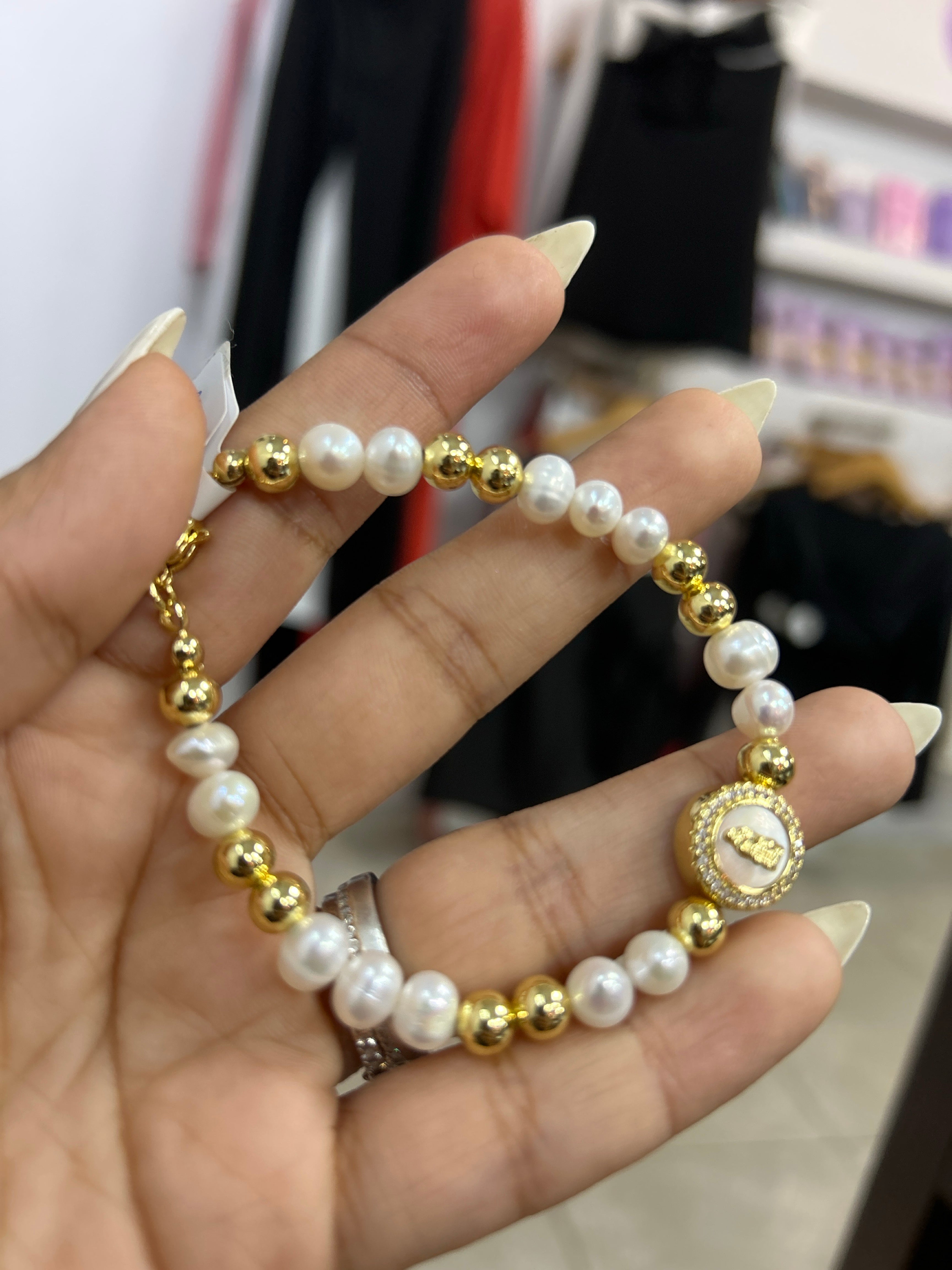 Pulsera Pearl Medallón