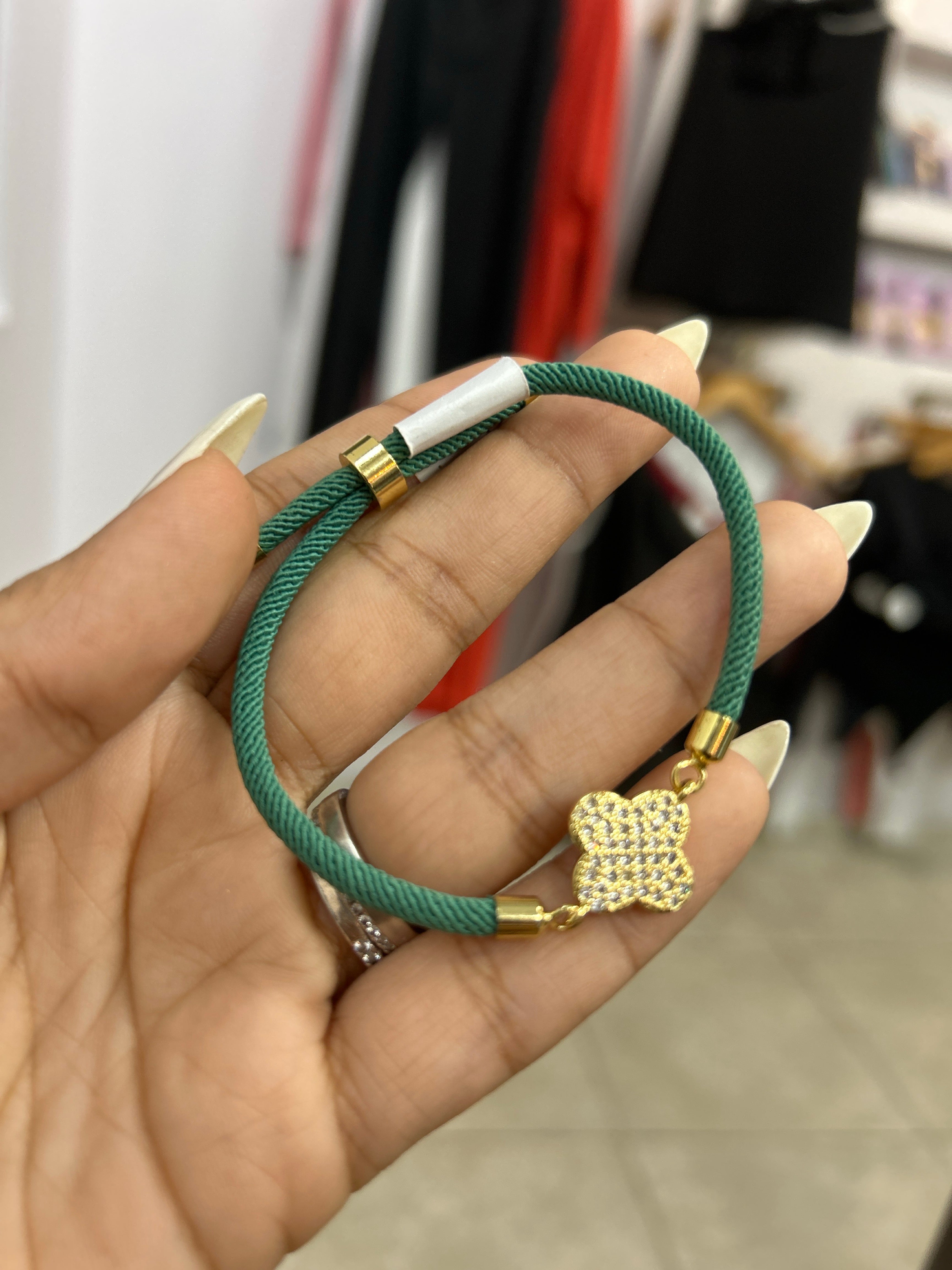 Pulsera Verde Trébol