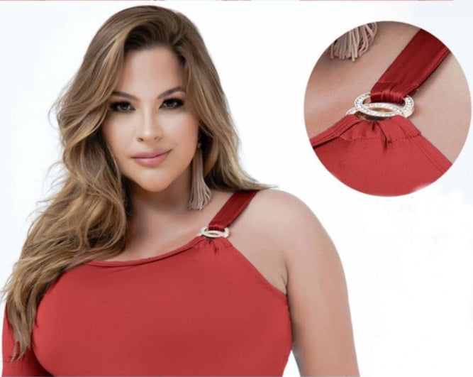 Bodysuit One Shoulder Glam