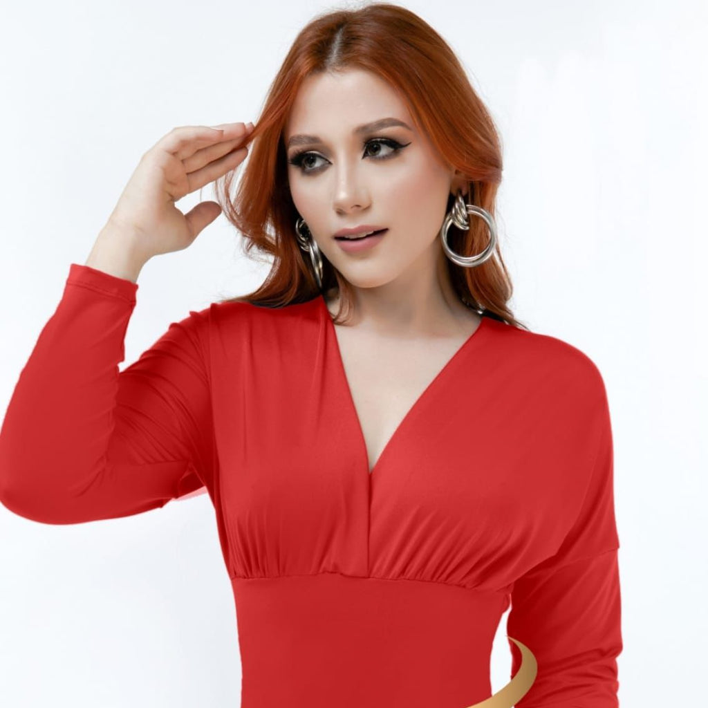 Bodysuit Deep V Control