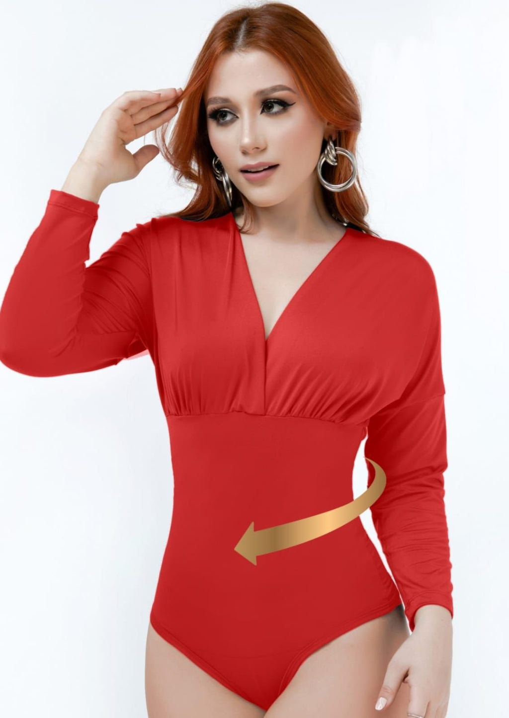 Bodysuit Deep V Control