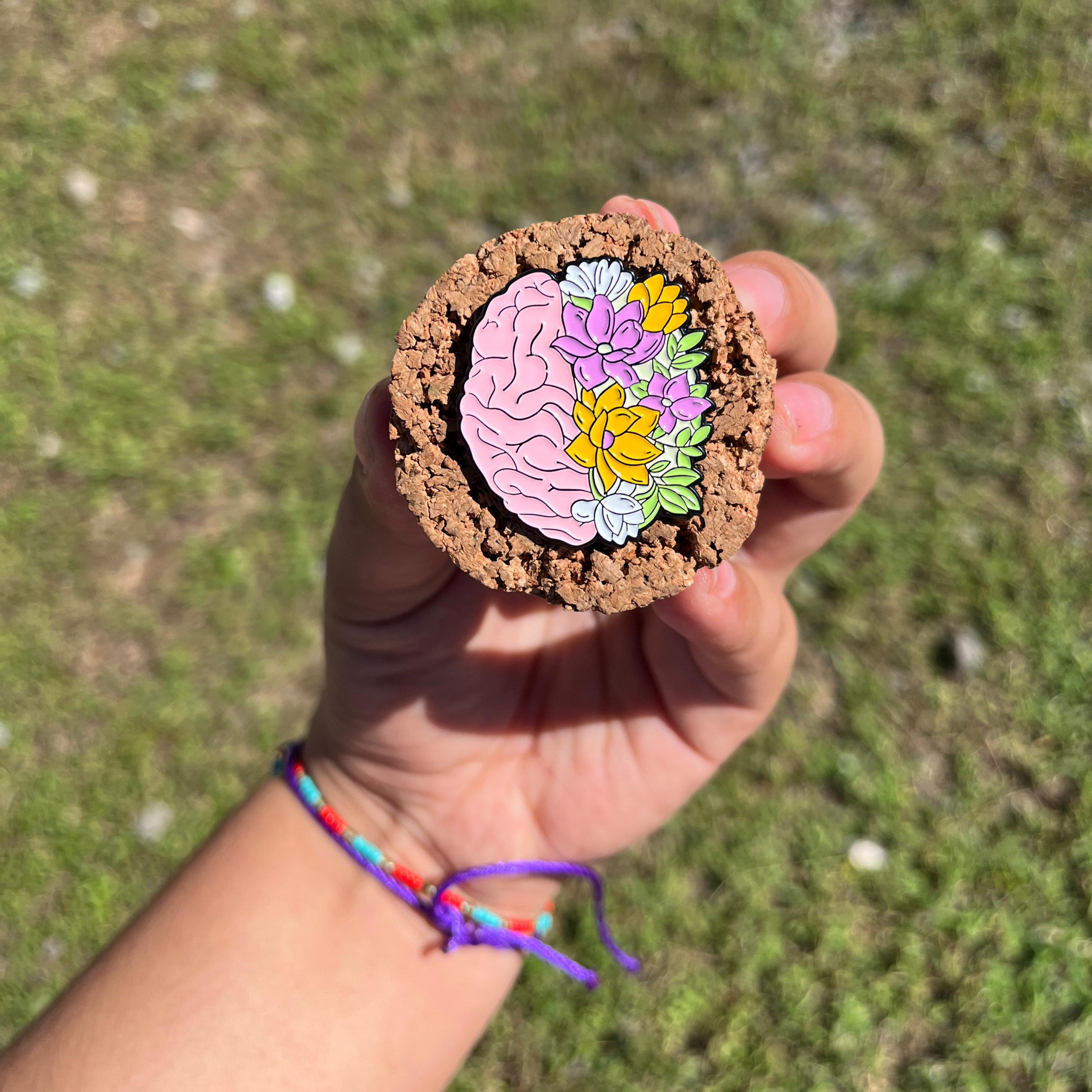 Pin Cerebro en Flores