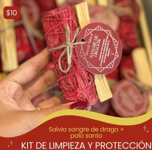 Kit de Limpieza y Protección – Salvia Sangre de Drago + Palo Santo
