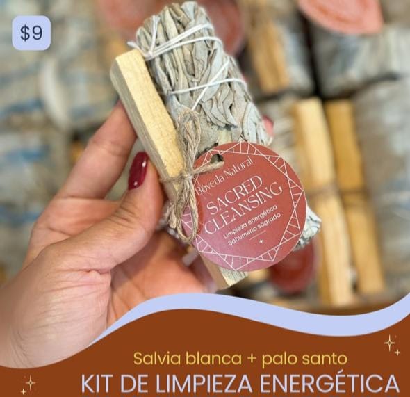 Kit de Limpieza Energética – Salvia Blanca + Palo Santo