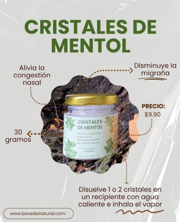 Cristales de Mentol –  (30 g)