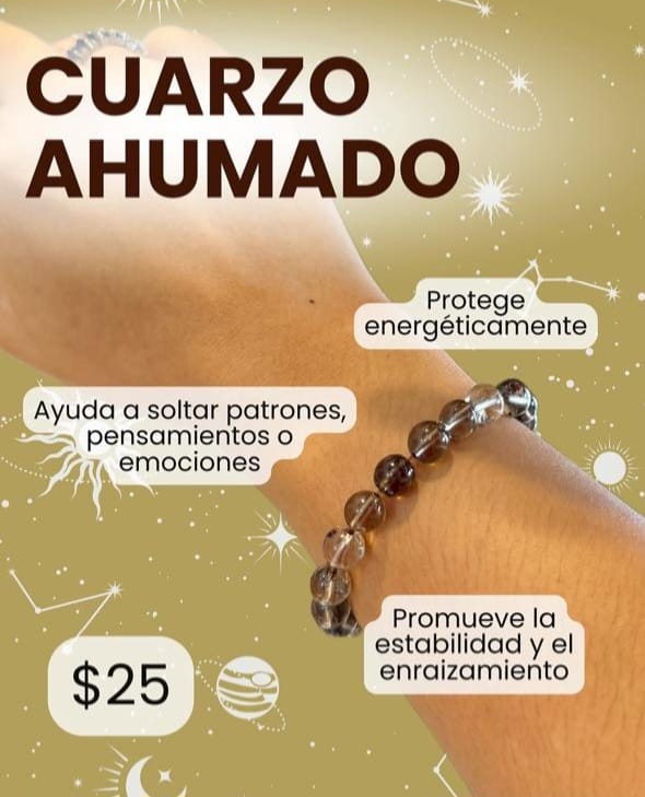 Pulsera de Cuarzo Ahumado – Protección y Estabilidad