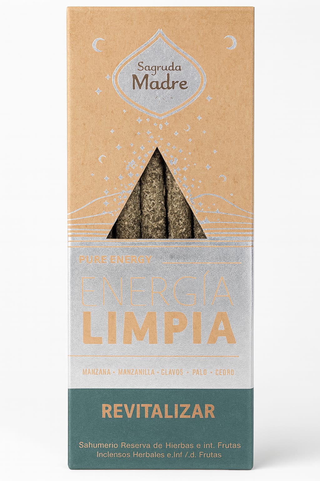 Sahumerio Energía Limpia de Sagrada Madre Revitalizar