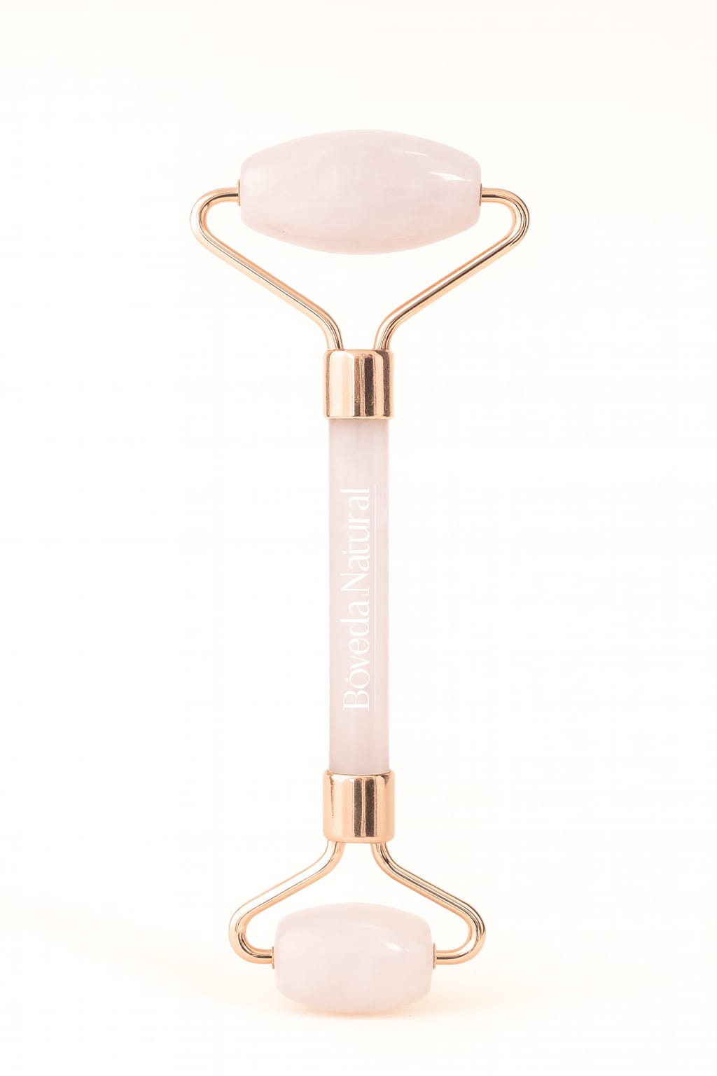 Rodillo Facial de Cuarzo Rosa