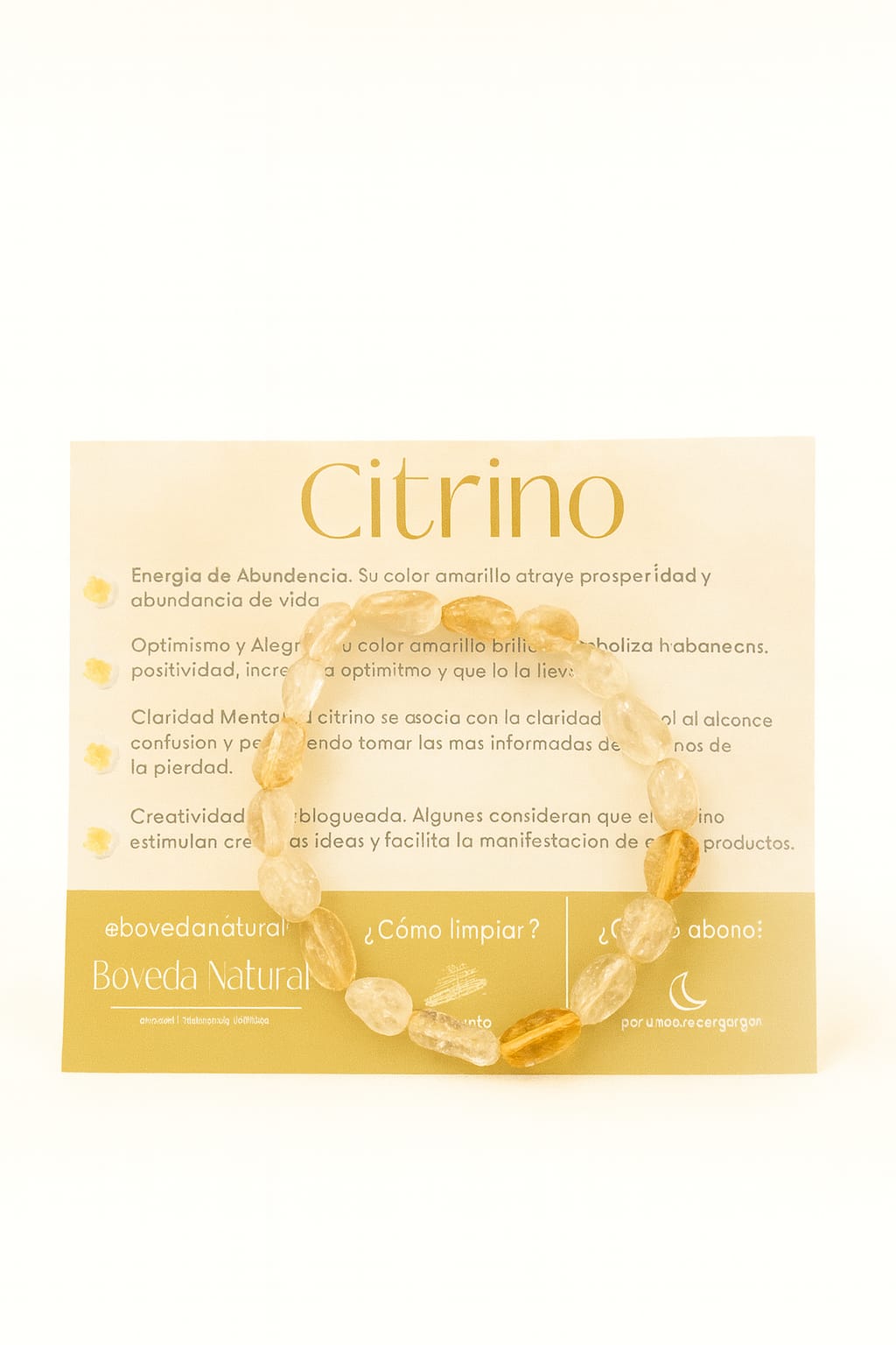 La pulsera de Citrino natural