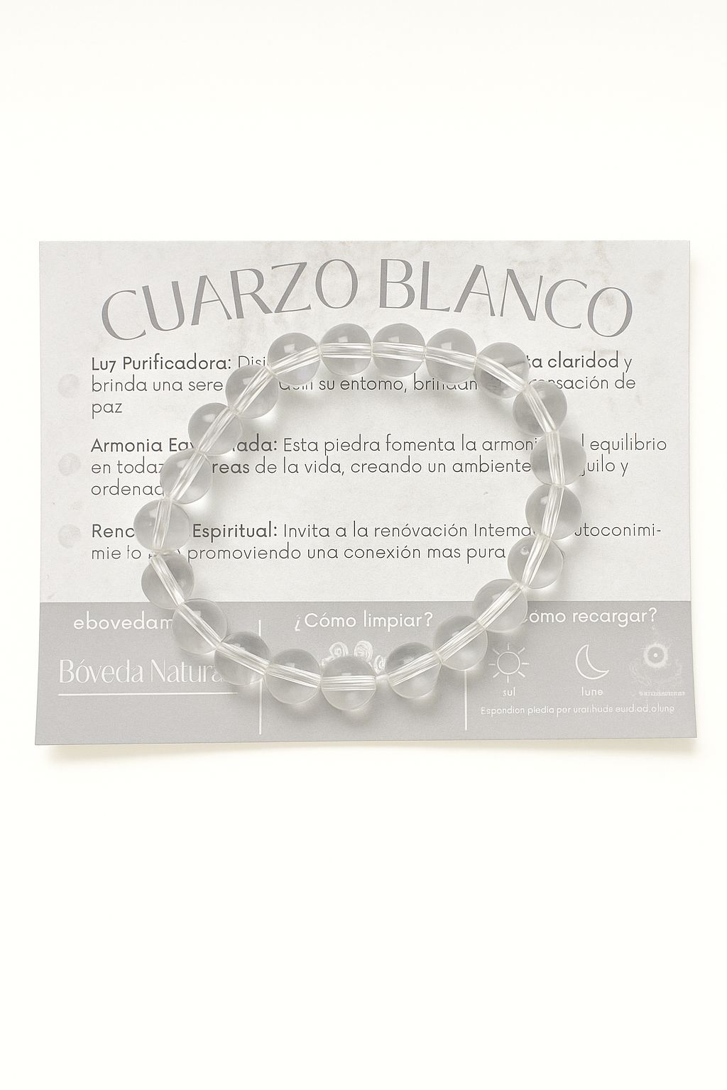 Pulsera de Cuarzo Blanco – Luz y Equilibrio