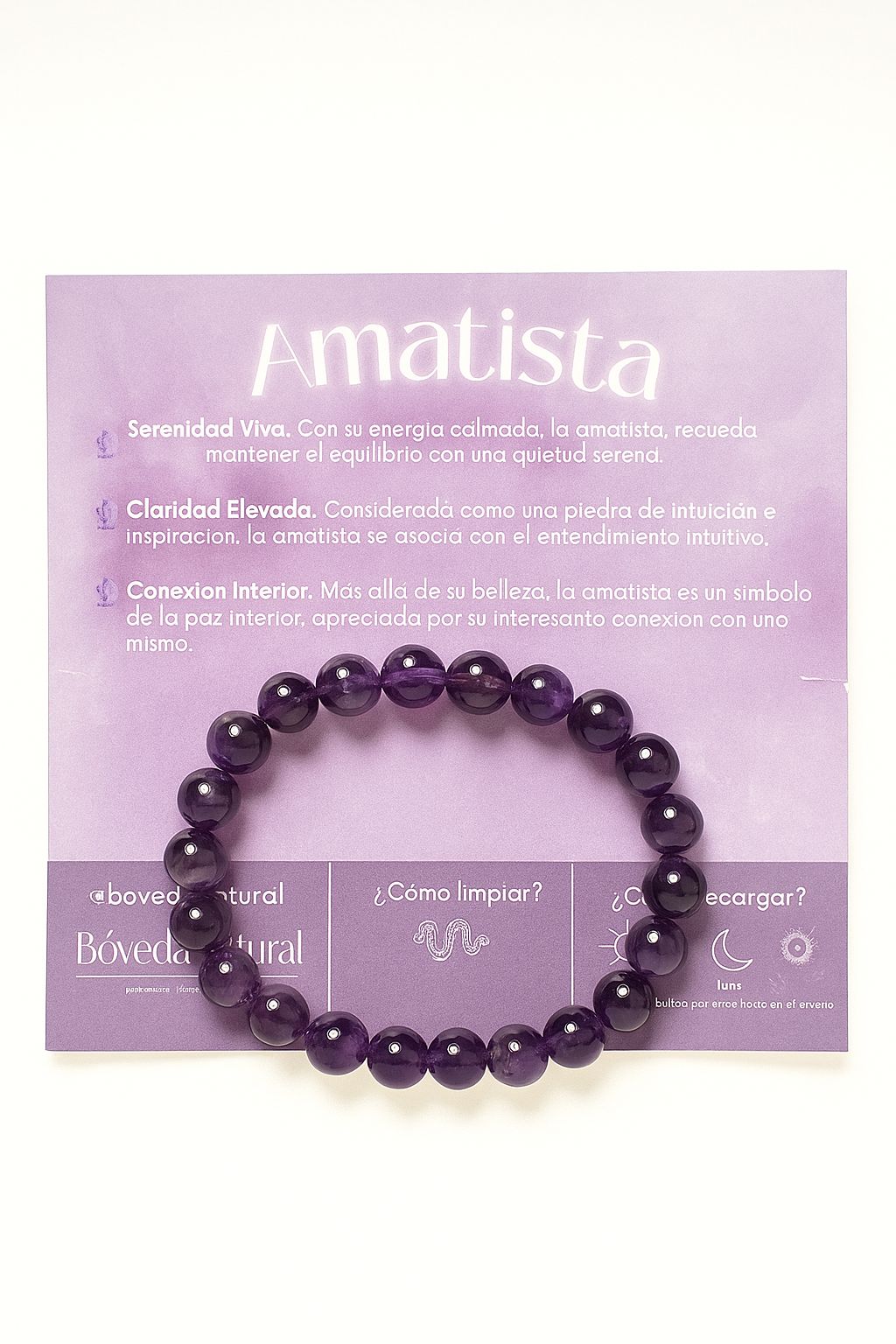 Pulsera de Amatista – Serenidad y Sabiduría ✨💜