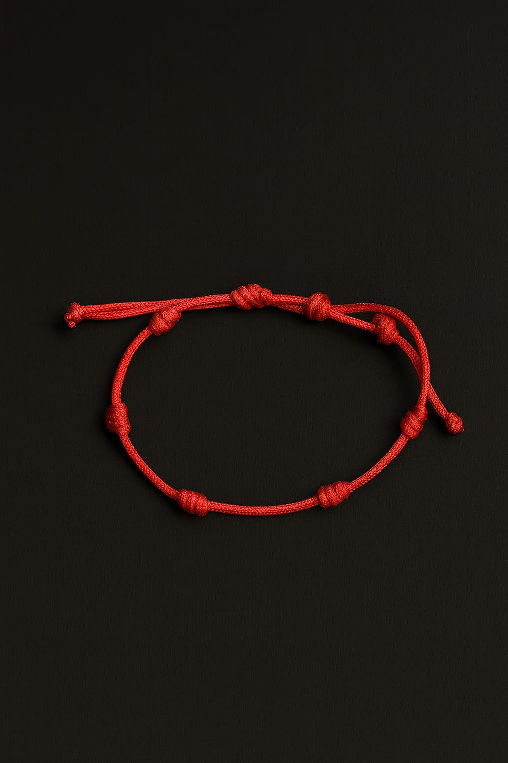 Pulsera Roja de Protección con Nudos Ajustables