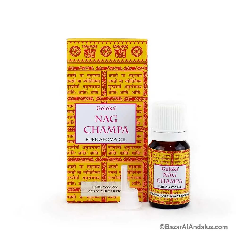 Aceite Aromático Puro Nag Champa – Esencia Espiritual y Relajante