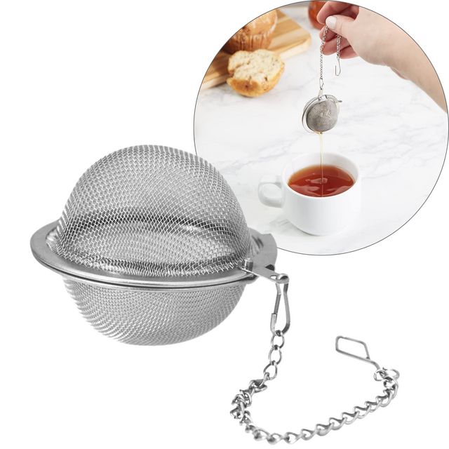 Infusor de Té de Acero Inoxidable con Cadena