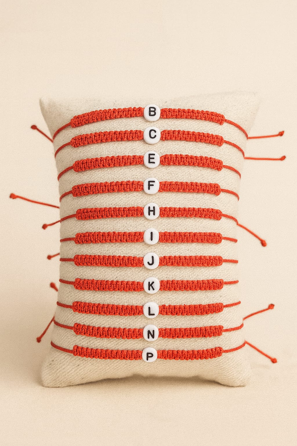 Pulseras Personalizadas con Inicial para Bebes – Hilo Rojo