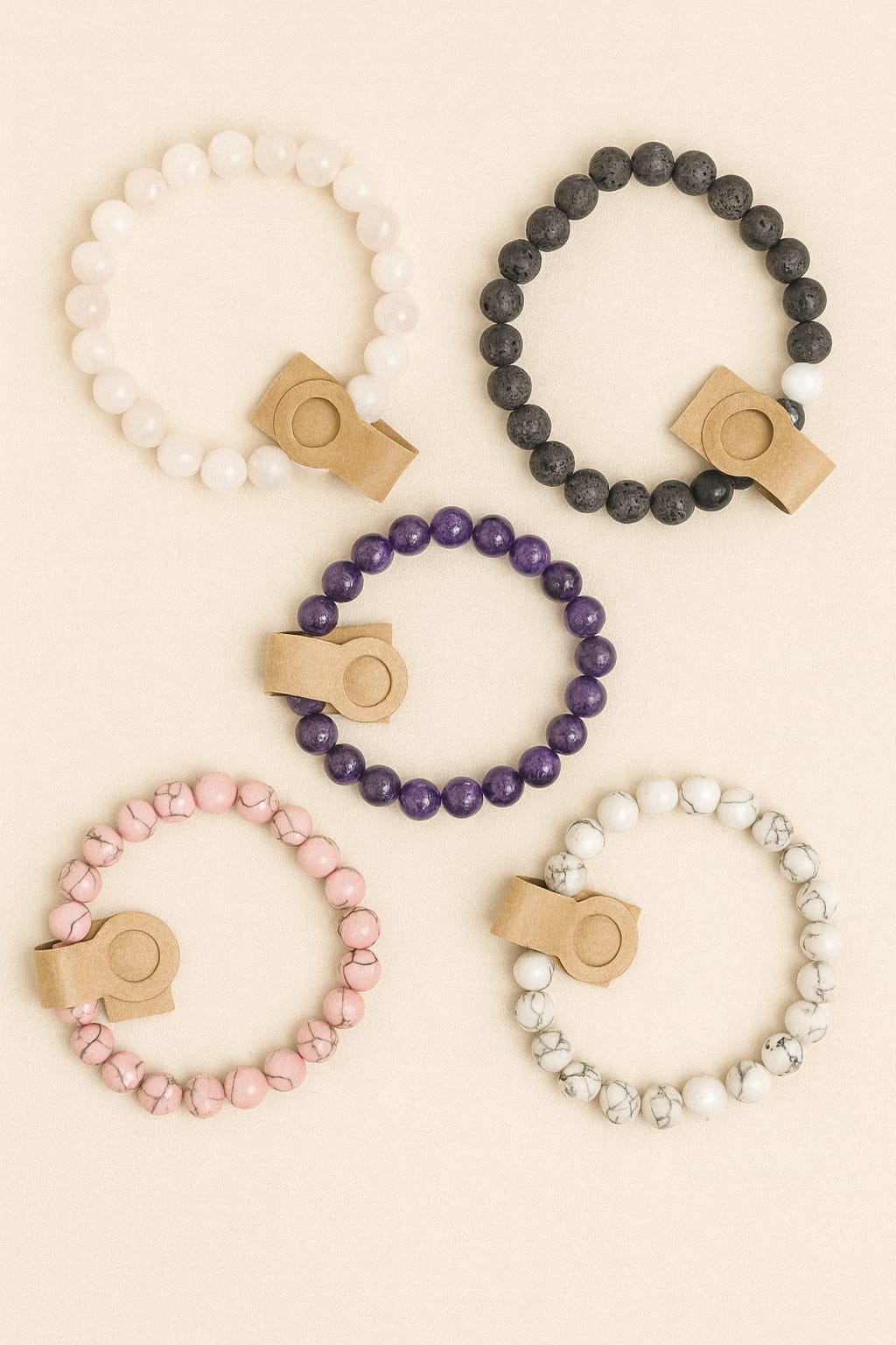 Set de Pulseras de Piedras Naturales – Energía y Estilo