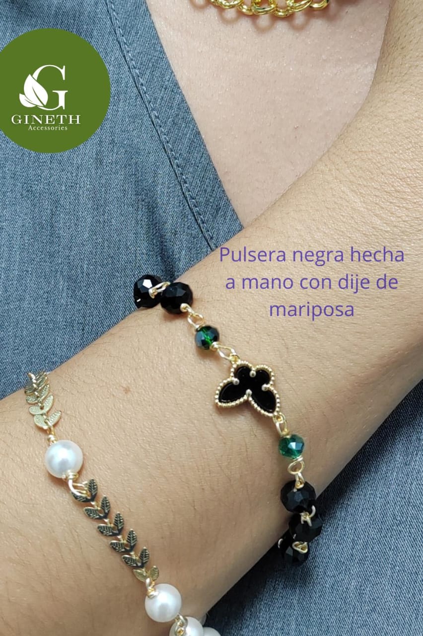 Pulsera Mariposa Negra