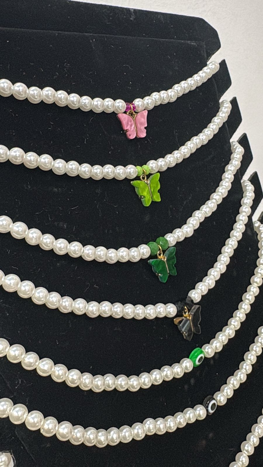 Collar Perlas Charm Protect & Mariposa