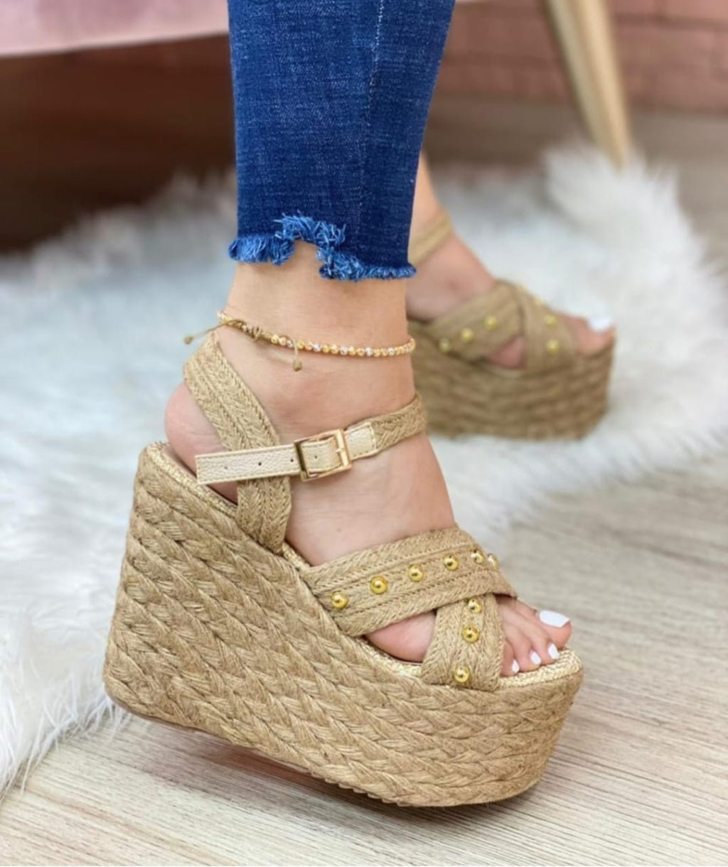 Sandalias Toscana – Plataforma Alta en Yute YLO