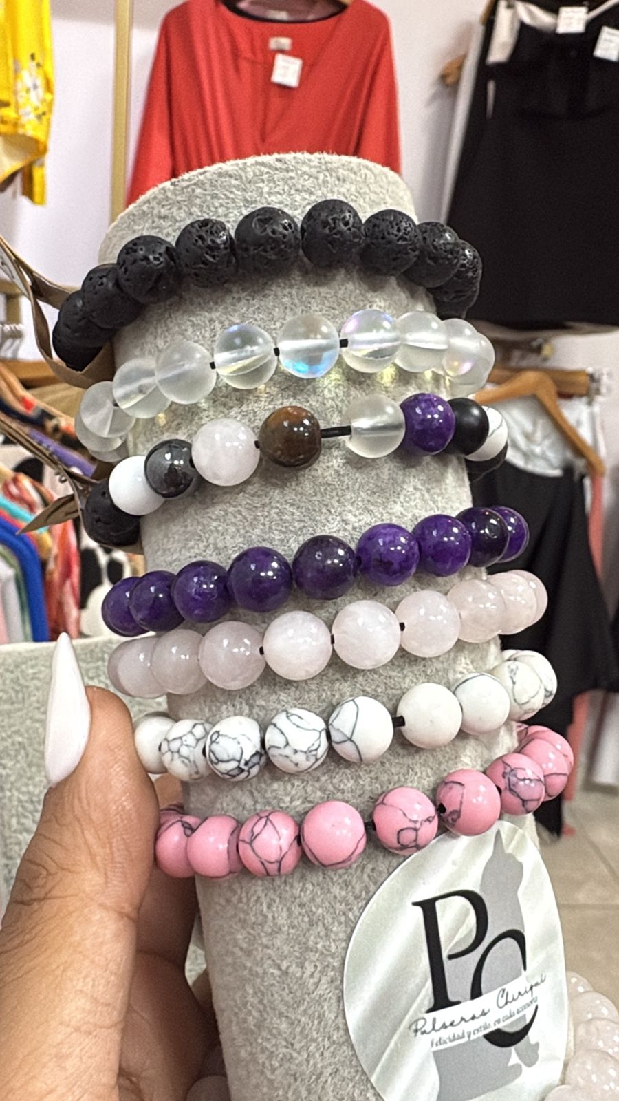 Set de Pulseras de Piedras Naturales – Energía y Estilo