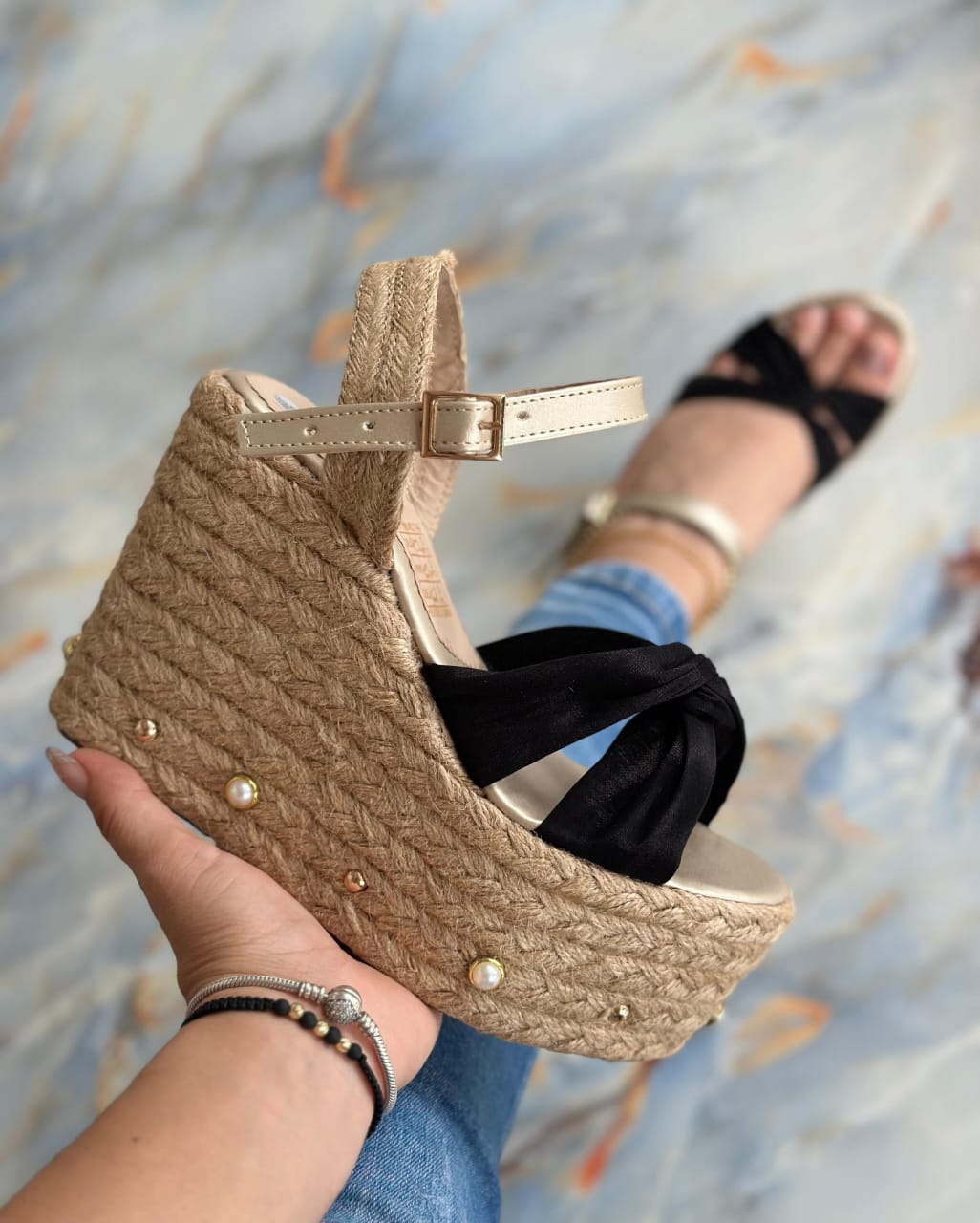 Sandalias Santorini Noir YLO