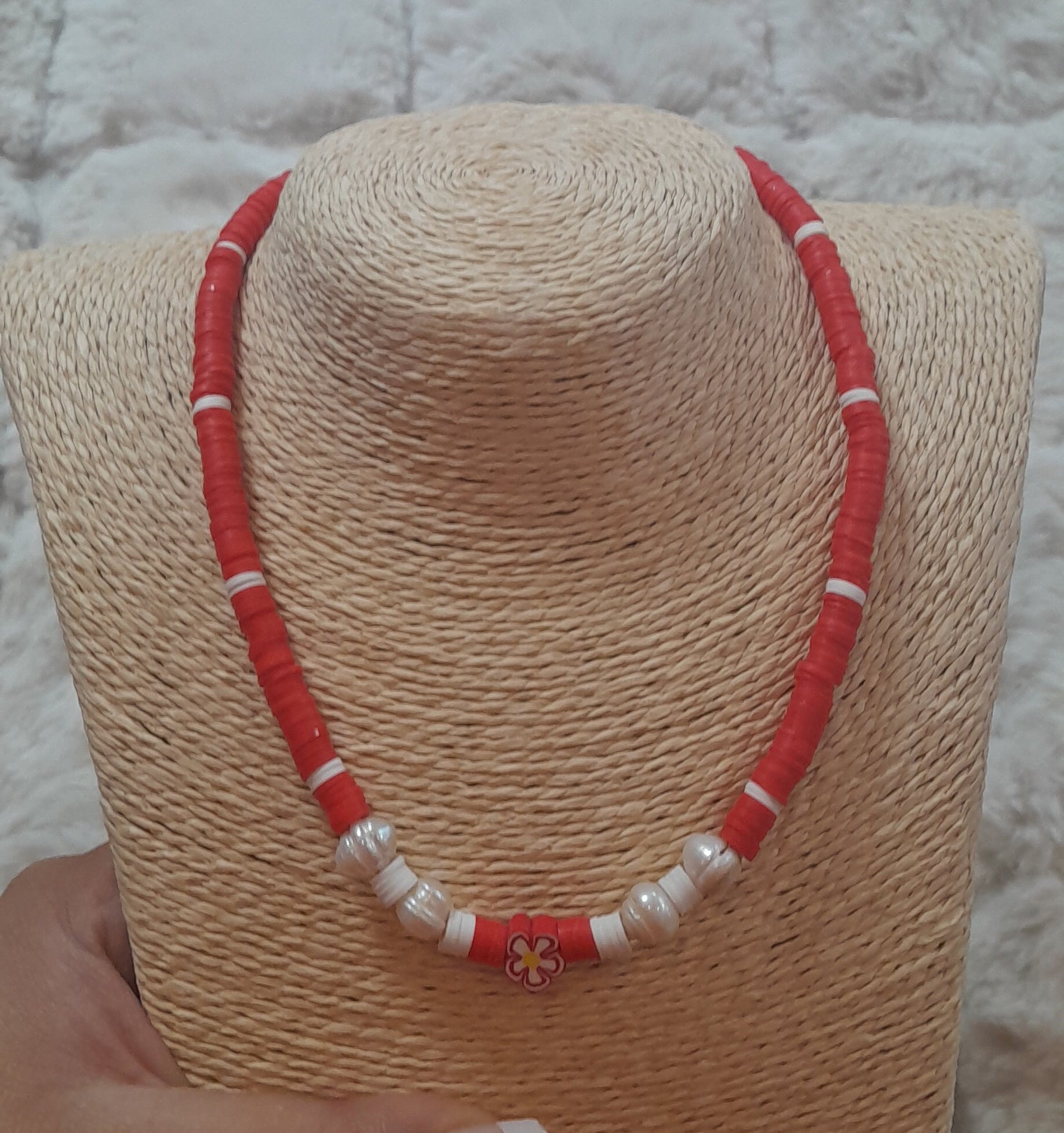 Collar Red Blossom