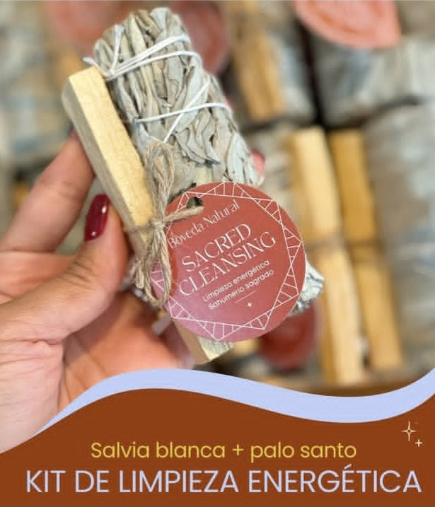 Kit de Limpieza Energética – Salvia Blanca & Palo Santo ✨
