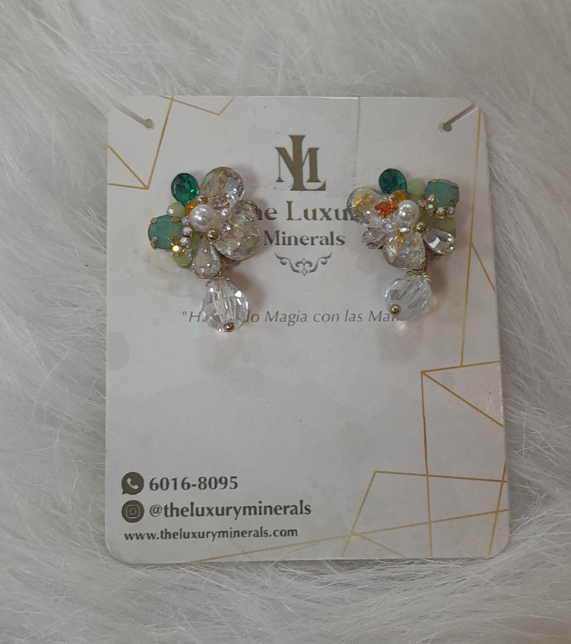 Aretes Emerald Bloom